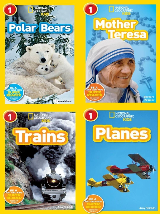 National Geographic Kids Level 1 kitoblari, donalab va to‘plamlar - 