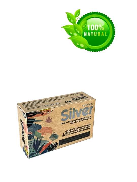 Антибактериальное мыло Silver с добавлением коллоидного серебра - 