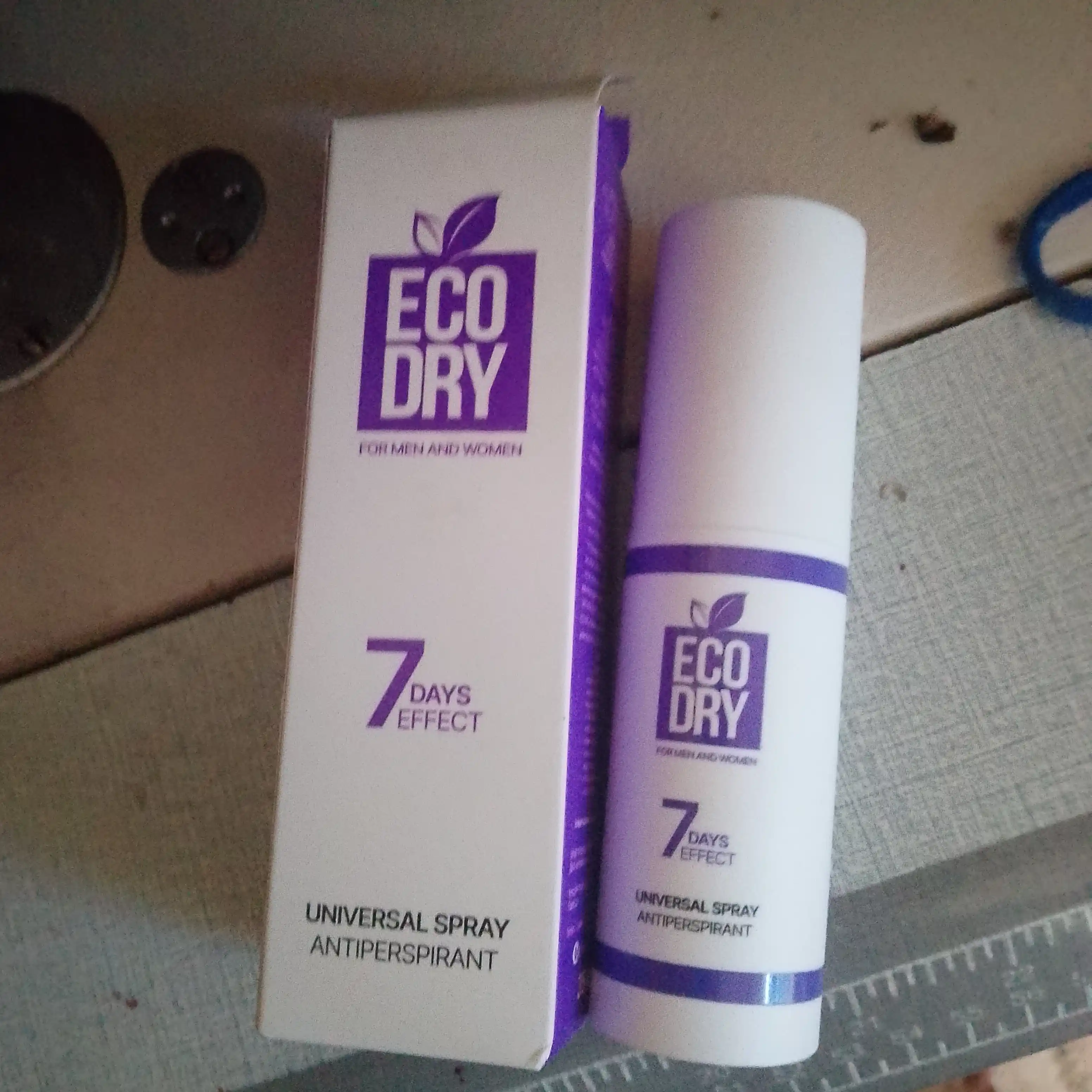 Antiperspirant sprey Eco Dry Universal, terlashga qarshi samarali vosita, 35 ml