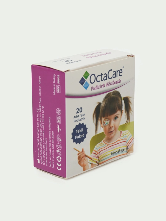 Ko‘z va qovoqlar uchun plastmassali okklyuder, qizlar uchun, 20 dona