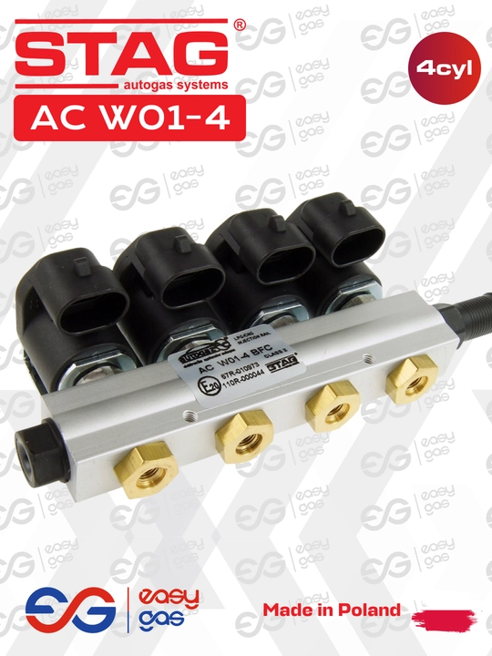 Газовые форсунки STAG AC W01-4 LPG, 4 цилиндра, Польша - 