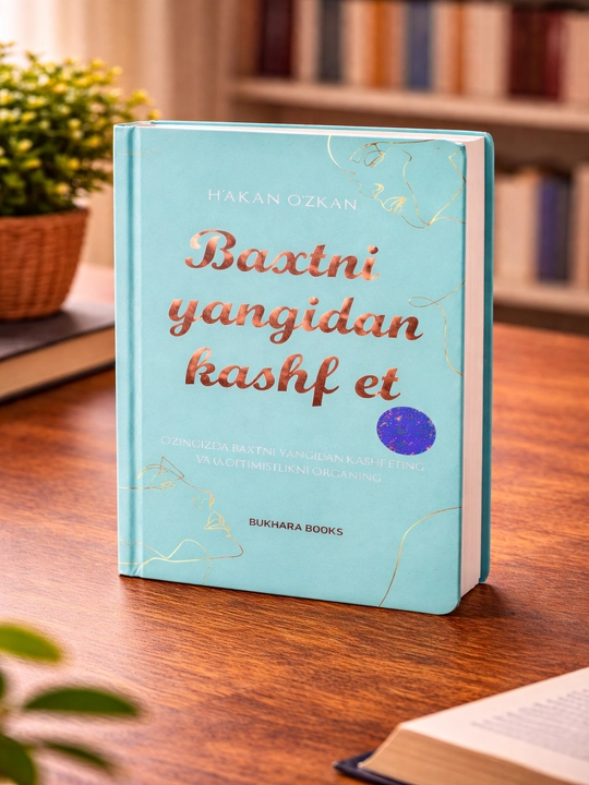Книга Бахтни янгидан кашф эт Хакан Озкан мотивационная психологическая книга - 