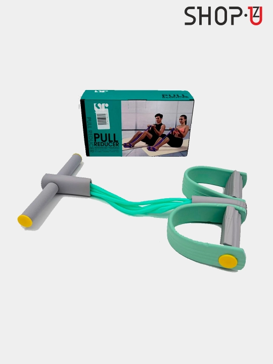 Ko‘p funksiyali prujinali / rezinali espander, uyda mashq qilish uchun fitnes trenajyor