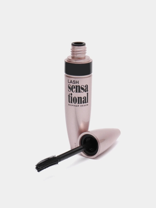 Тушь для ресниц Maybelline "Lash Sensational", эффект накладных, черная, водостойкая, 9.5мл