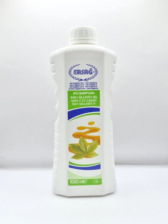 Ersag Bio Şampuan (1000 ml) — Bio shampun, soch to'kilishiga qarshi - 