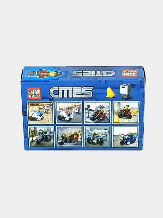 Конструктор PRCK Cities 65020 мотоцикл с фигуркой, 6+