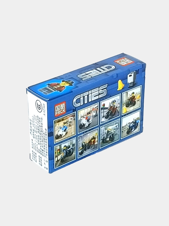Конструктор PRCK Cities 65020 мотоцикл с фигуркой, 6+