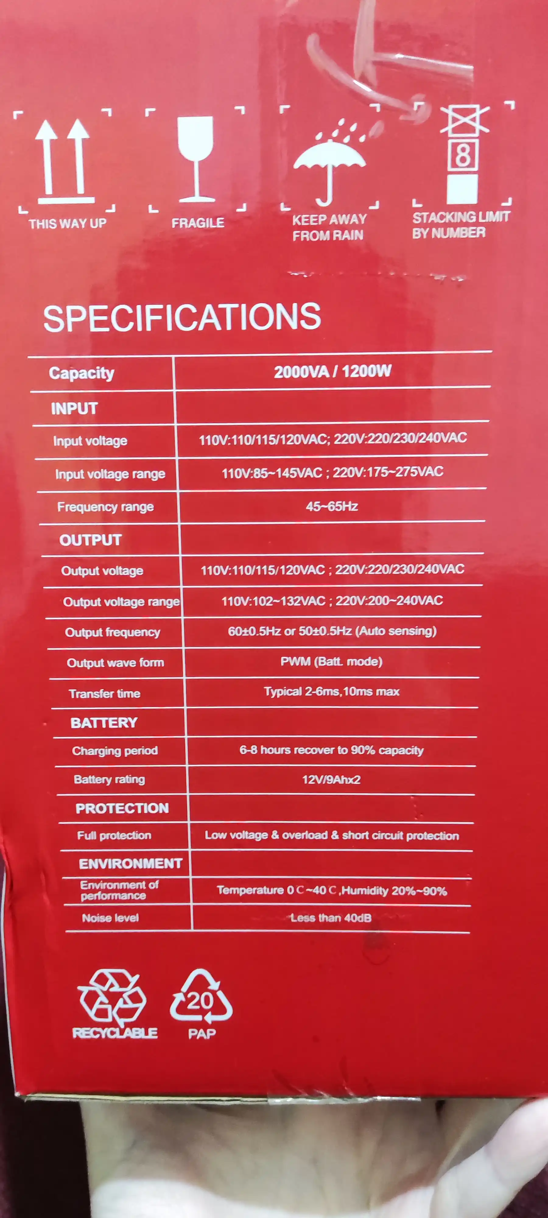 HIKVISION DS-UPS2000 uzluksiz quvvat manbai