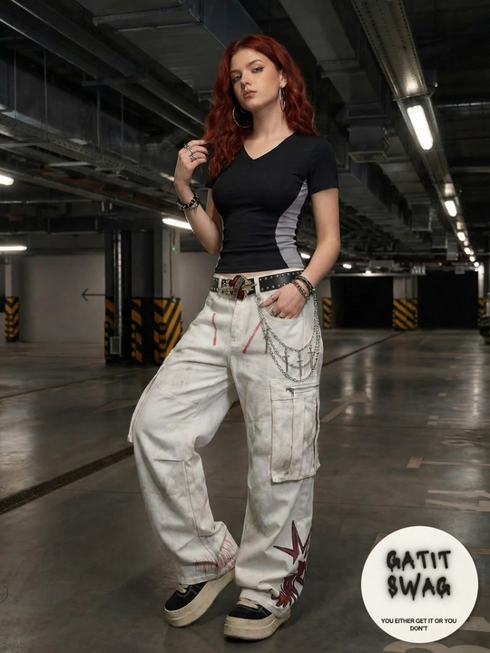 Jinsi baggy oversize Y2K