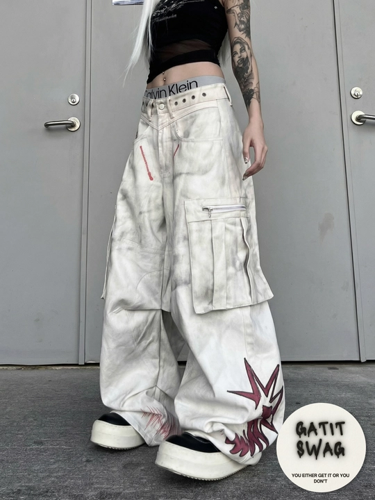 Jinsi baggy oversize Y2K