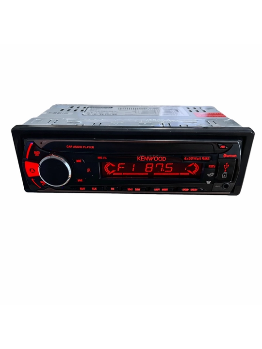 Автомагнитола Kenwood  Bluetooth, USB, AUX, FM-радио и пульт,  магнитофон