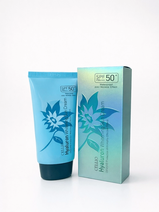 Cellio Spf 50+ Quyoshdan Himoya Krem, Namlantiruvchi, Himoyalovchi va Ajinlarga Qarshi 70g - 
