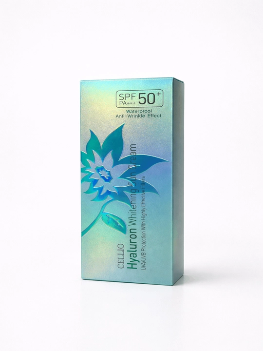 Cellio Spf 50+ Quyoshdan Himoya Krem, Namlantiruvchi, Himoyalovchi va Ajinlarga Qarshi 70g