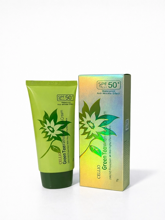 Cellio Spf 50+ Quyoshdan Himoya Krem, Namlantiruvchi, Himoyalovchi va Ajinlarga Qarshi 70g - 