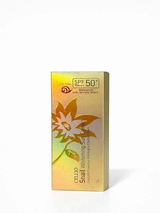 Cellio Spf 50+ Quyoshdan Himoya Krem, Namlantiruvchi, Himoyalovchi va Ajinlarga Qarshi 70g