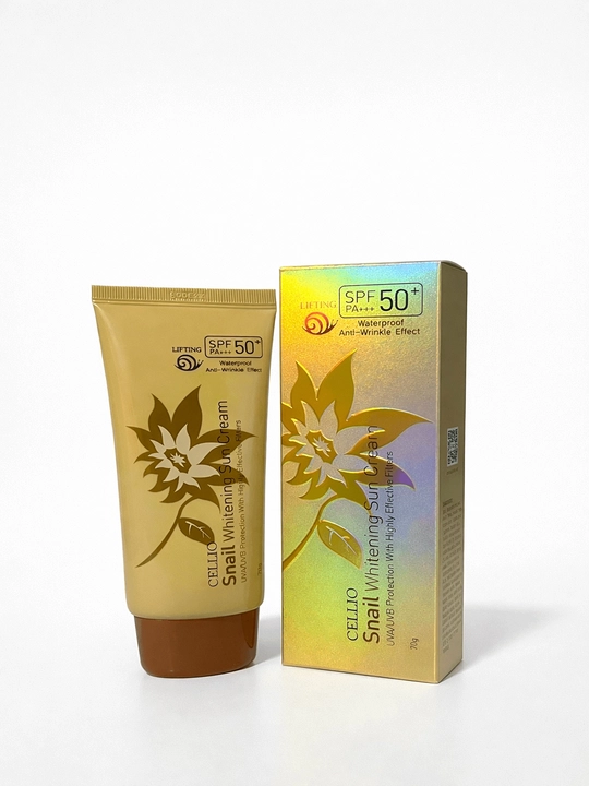 Cellio Spf 50+ Quyoshdan Himoya Krem, Namlantiruvchi, Himoyalovchi va Ajinlarga Qarshi 70g - 