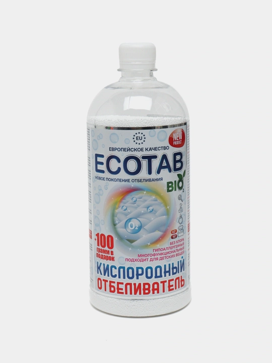 Кислородный очиститель, отбеливатель, пятновыводитель, ECO TAB 1 кг + 100 г в подарок