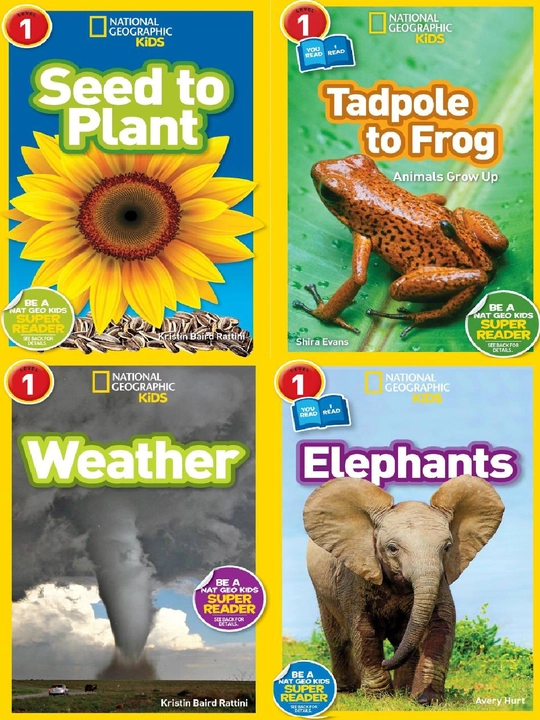 Книги National Geographic Kids Level 1, поштучно и наборы