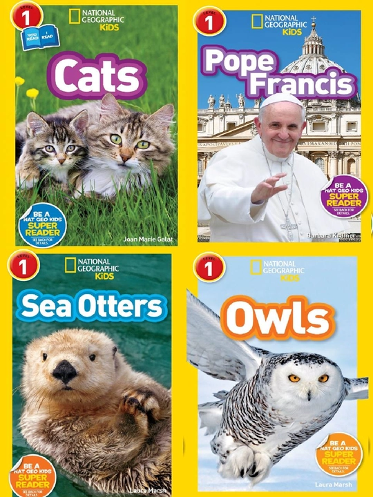 Книги National Geographic Kids Level 1, поштучно и наборы