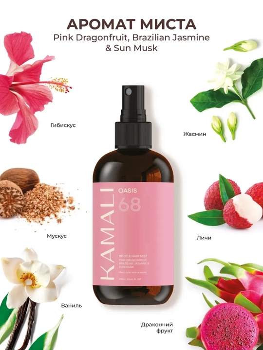 Body mist, спрей для тела, Kamali Matsukita mist, парфюм спрей, женский 