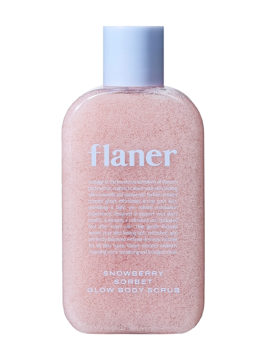Скраб для тела с эффектом сияния FLANER Snowberry Sorbet Glow Body Scrub, 200 мл