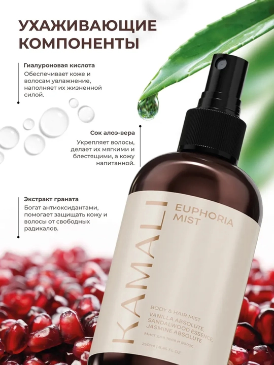Body mist, спрей для тела, Kamali Matsukita mist, парфюм спрей, женский 