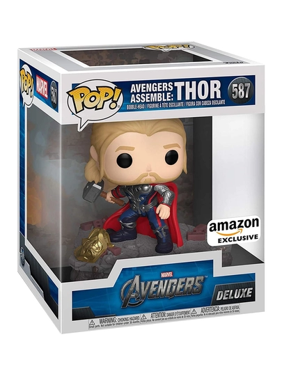 Funko Pop Deluxe Avengers Assemble Thor, Amazon Exclusive, коллекционный, часть диорамы