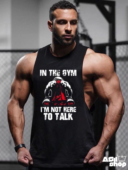 GYM Erkaklar uchun mayka, sport mayka, formani ochib ko'rsatuvchi, mativatsiya uchun