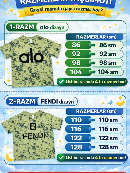 Bolalar yozgi kiyim to‘plami futbolka shortik, paxta, 2–7 yosh, o‘g‘il va qiz bola uchun