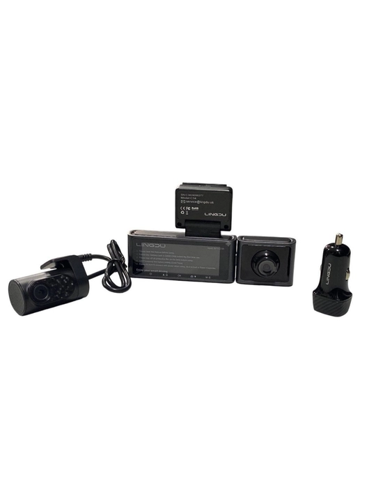 Видеорегистратор LINGDU Dash Cam C34 с экраном 3.18 дюйма, 3 камерами 4K/2K/1080P, с WiFi