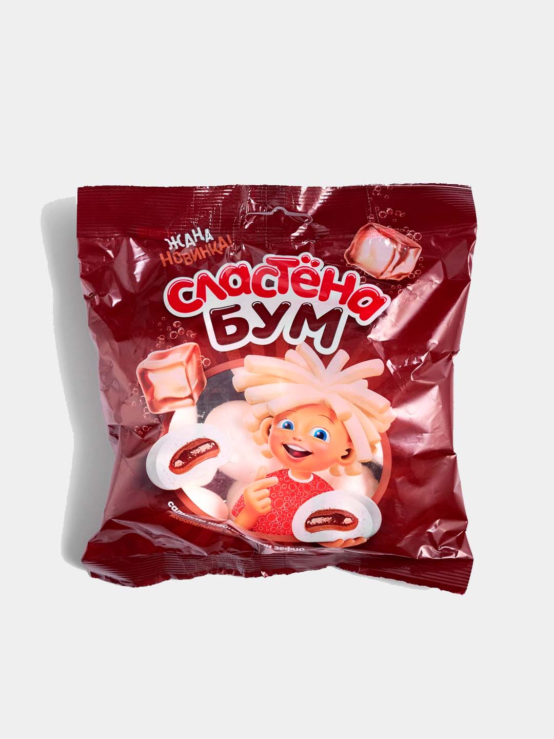 Жевательный зефир «Сластёна» Boom Кола 80 г × 3 шт - 