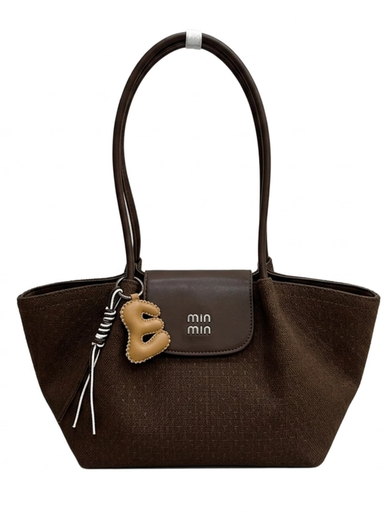 Ayollar yelka sumkasi "Elegant Tote" – Canvas matoli, eko-charm tutqich - 