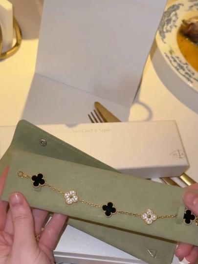 Браслеты для женщин и девушек Van Cleef, не меняет цвет и не темнеет — FSNLADY-2VANCLEEF-БИРЮЗ