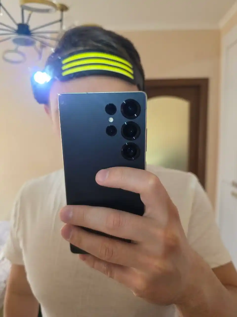 Yorqin bosh fonar, 5 rejim, boshga o'rnatiladi va sensor boshqaruvi, Type C