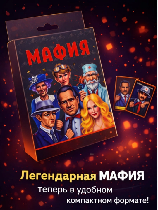 Настольная карточная игра “Мафия” 18 карт - 