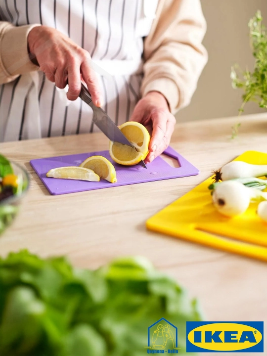 Разделочных досок для кухни набор из 2 шт, пластиковые разделочные доски, IKEA BERGTUNGA