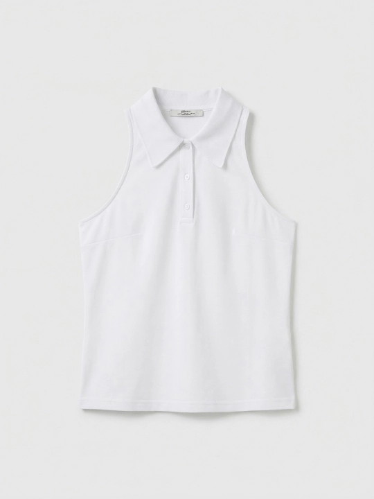 Ayollar uchun yengsiz polo top Selfie