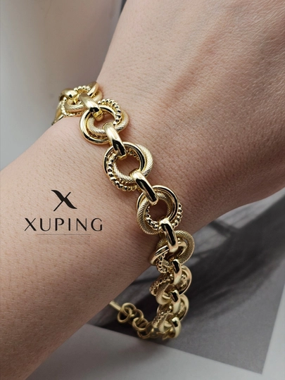 Женский браслет, 19 см, Xuping — 1001PRT-BRASLET7-КОРАЛЛ