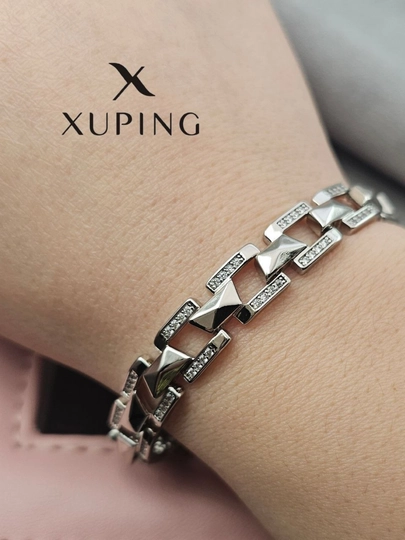 Женский браслет, 19 см, Xuping — 1001PRT-BRASLET7-СЕРЕБРН