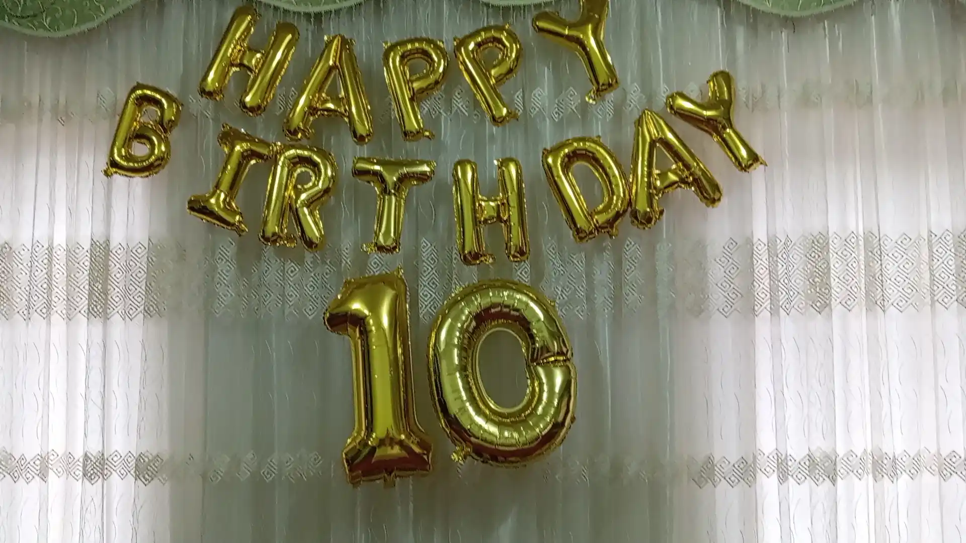 Шарики буквы "Happy Birthday" для дня рождения, надпись на стену
