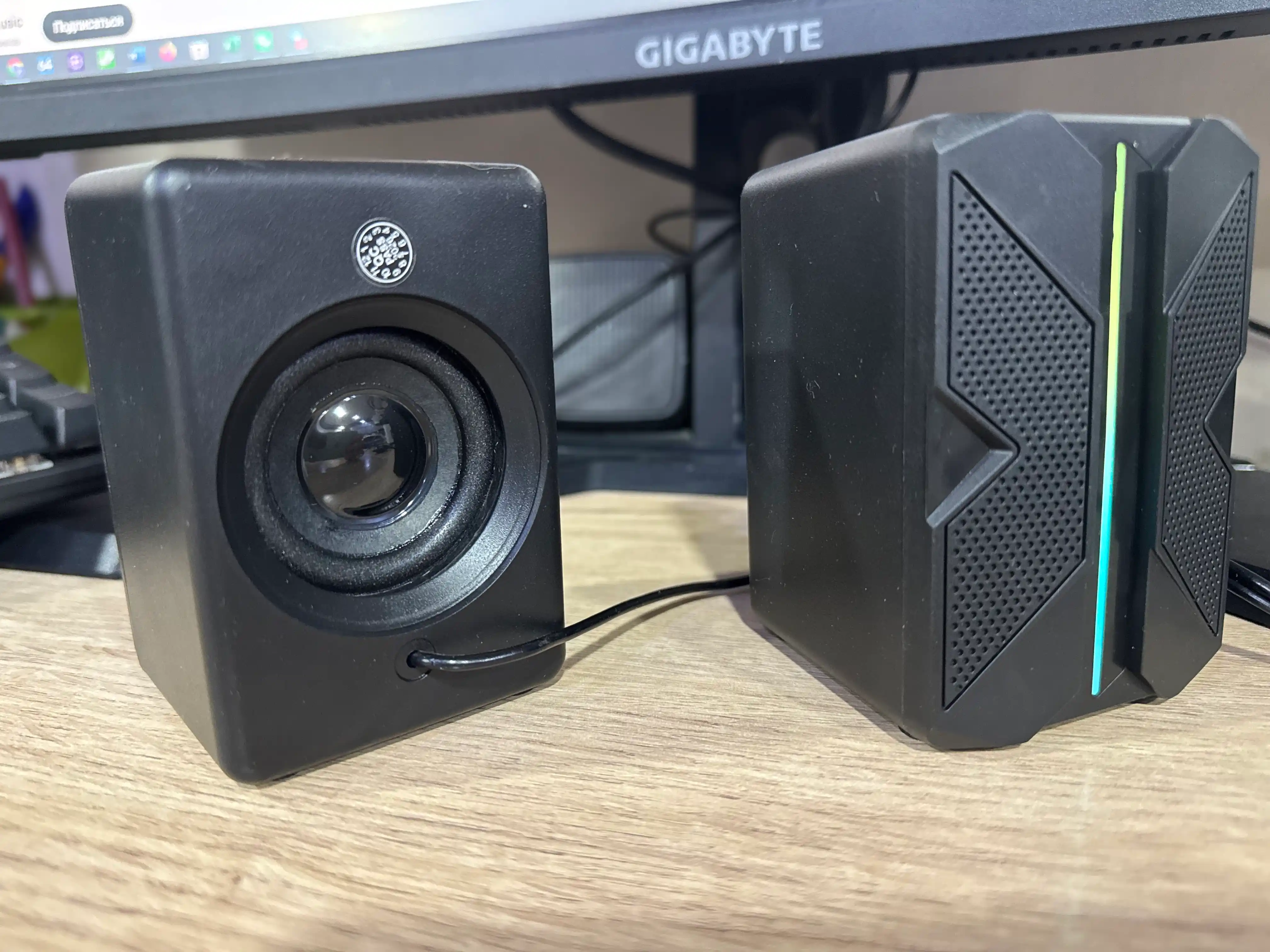 RGB мини Колонки с подсветкой, для компьютеров, смартфонов и ноутбуков, USB