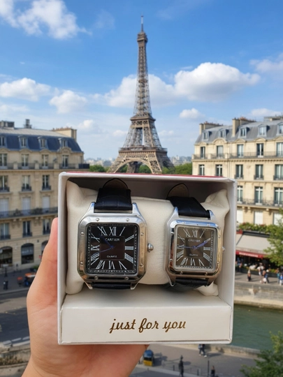Парные часы Cartier, часы Para, часы для влюбленных, подарок на 14 февраля — AYMAN-SEVGISOAT-CЕРМЕЛ