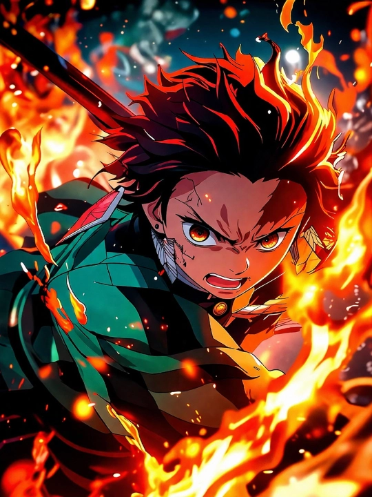 Demon Slayer: Kimetsu no Yaiba Anime posterlar plakatlar laminatlangan A4 formatli - 