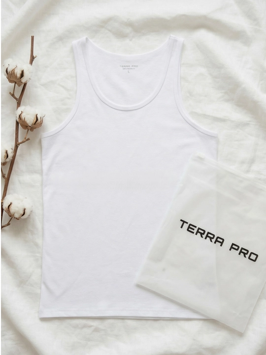 TERRA PRO erkaklar ichki futbolkasi, 100% paxta SS26BS4‑41‑22875