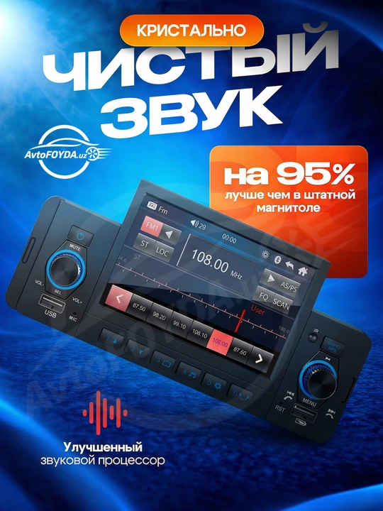 Автомагнитола CAR MP5 PLAYER 5" HD Bluetooth 5.1 USB AUX для Nexia, Damas Matiz