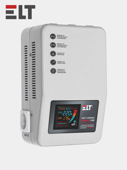 Kuchlanish stabilizatori later tizimli Volt Control 1500VA 1-SM, ELT 100-260V