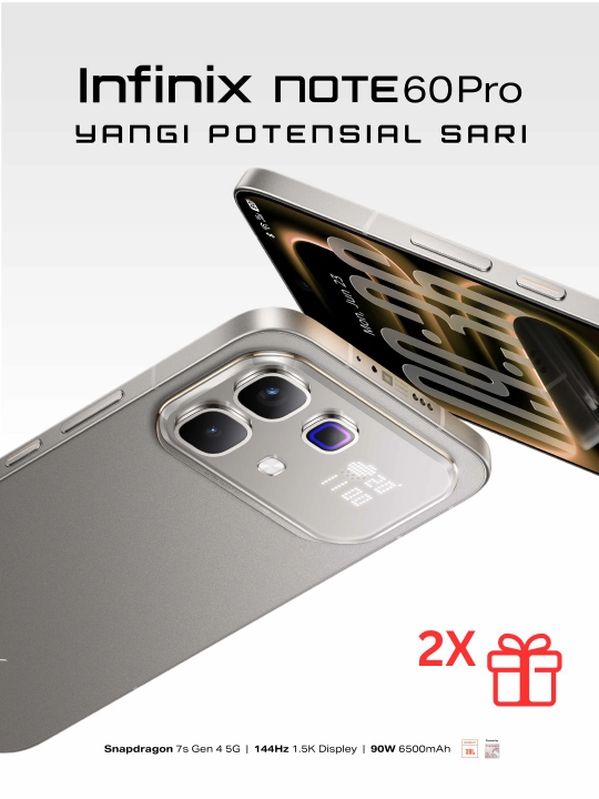 Смартфон Infinix NOTE 60 Pro 5G, 12/256 GB, Snapdragon 7s Gen 4, 6500 mAh, + подарок