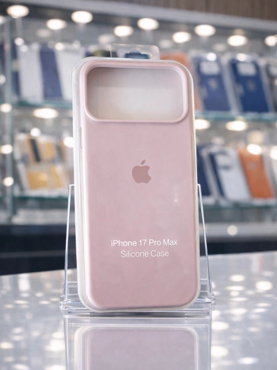 Чехол для iPhone 17 Pro Max, силиконовый — защита камеры, бортик 1.5 мм - 