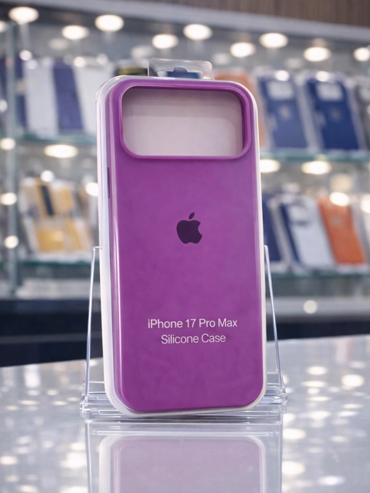 Чехол для iPhone 17 Pro Max, силиконовый — защита камеры, бортик 1.5 мм - 