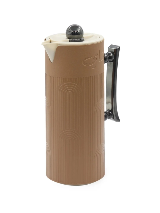 1L Premium Termos choynak, vakuumli issiq-sovuq saqlovchi, shisha ichki qavat